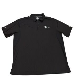 Ohio Mason Dixon Cup Snap Button Golf Polo‎ Black Mens XL